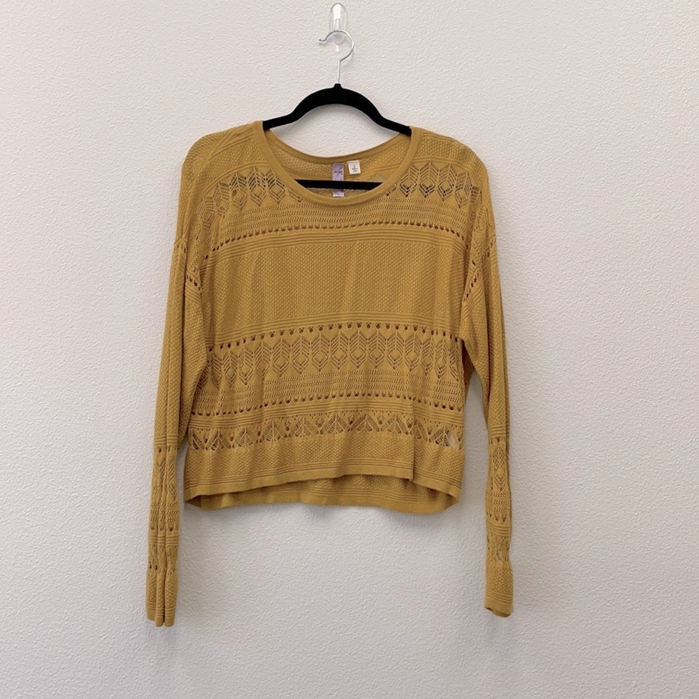 Alya-Women’s Yellow Lace Sweater